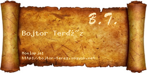 Bojtor Teréz névjegykártya